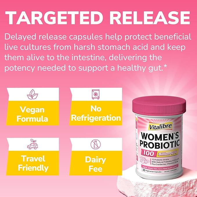 Women's Probiotics 100 Billion CFU &amp Vitamin D3 K2 10000 IU
