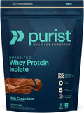 PURIST REP Whey Protein Powder Premium Milk Chocolate Grassfed IsolateWorkout Recovery Keto Friendly Clean Nutrition Meal Replacement Promotes Lean Muscle Sugar and Gluten-Free Women Men 2 Lb
