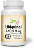 Zen Supplements Ubiquinol Coq H 50mg - 60-Softgel
