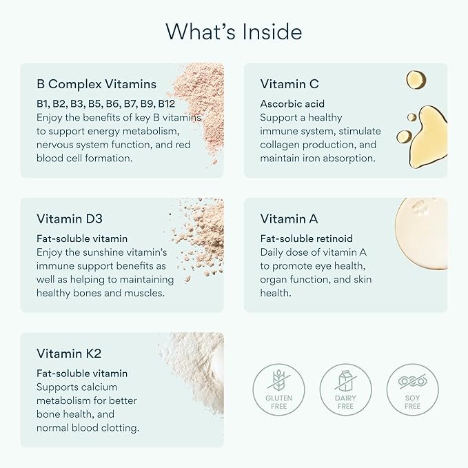 Bettervits Multivitamin for Women &amp Men | Womens Daily Multivitamin with 13 Essential Vitamins Iron Iodine Calcium and Biotin | Vitamins A K2 D3 C B1 B2 B3 B5 B6 B7 B9 B12 | 60 Capsul