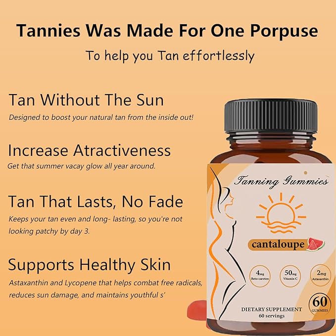 Tanning Gummies Daily Tanning Gummies 60 Gummies (2)