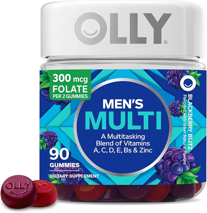 OLLY Sleep &amp Men's Multivitamin Gummy Bundles Melatonin &amp Vitamin Supplements