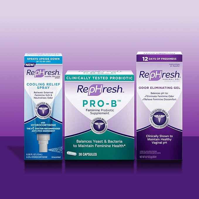 RepHresh Pro-B Probiotic Supplement for Women 30 Oral Capsules
