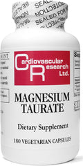Cardiovascular Research Magnesium Taurate 125 mg New Tamper Resistant Store and Ship Box 180 Count