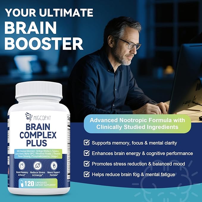 Mens Multivitamins Gummies &amp Brain Supplements for Memory &amp Focus Bundle