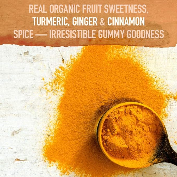 Garden of Life Organics Turmeric Inflammatory Response Gummy - 120 Real Fruit Gummies &amp Vitamin D Vitamin Code Raw D3 Vitamin D 5000 IU Raw Whole Food Vitamin D Supplement
