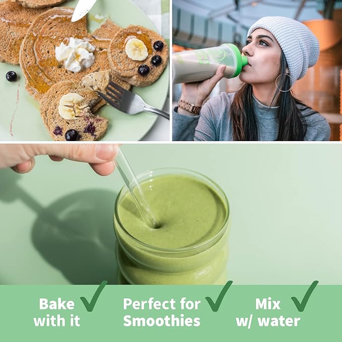 Plant Based Protein &amp Superfoods Powder Original Unflavored | Organic Protein Powder Vegan Non Dairy Non-GMO Gluten Free Sugar Free Perfect Keto Drink Mix (1 lb)