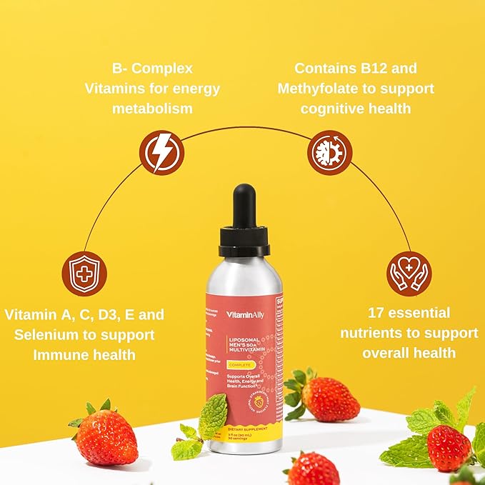 Complete 50+ Liposomal Liquid Multivitamin Bundle | Non-GMO | Sugar Free | Gluten Free | 30-Day Supply