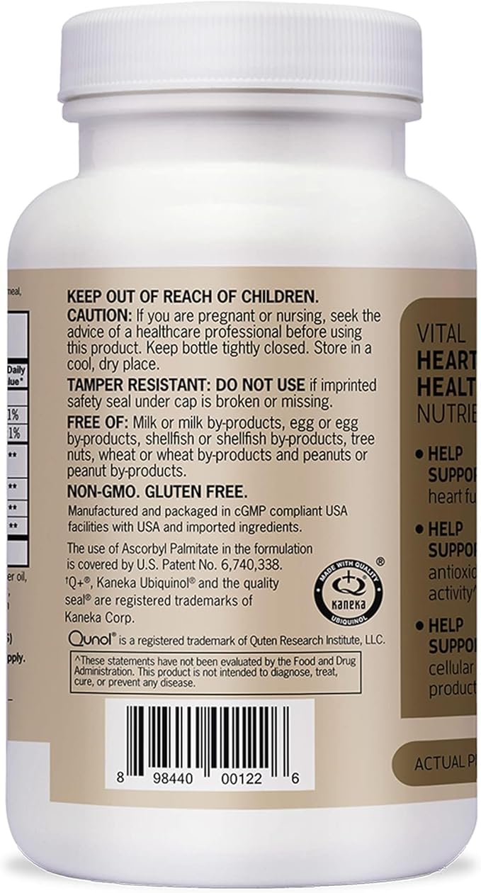 Qunol Plus Ubiquinol CoQ10 100mg with Omega 3 Fish Oil 250mgExtra Strength Antioxidant Supplement90 Count (Pack of 2)