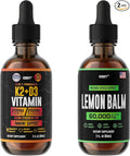HERBIFY Bundle - K2 and D3 Drops &amp Lemon Balm Tincture - Bone Strength &amp Mood Boost