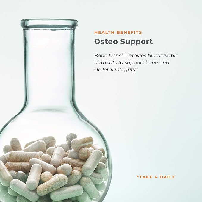 LifeSeasons Bone Densi-T - Osteo &amp Calcium Support - Bone Mineral Density Pliability &amp Healing - Skeletal Strength &amp Tissue Production - Calcium Magnesium &amp Vitamin D - 120 Capsules