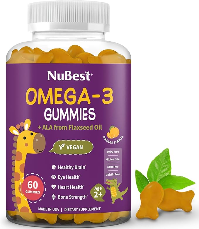Bundle 3X with Omega 3 Gummies Immune Gummies Probiotics Gummies - Support Brain Gut &amp Immune Health for Kids &amp Teens