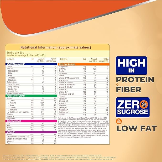 Child Nutrition to Manage Growth and Weight Chocolate - 200Grams-Jar