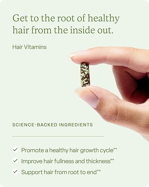 Divi Hair Growth Vitamins for Women and Men - Made with Clean Vegan and Science-Backed Ingredients - Promotes Hair Growth Reduces Shedding Boosts Thickness and Fullness - 30 Day Supply 60 Count