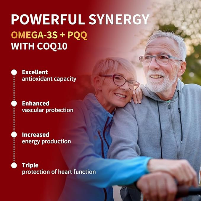 ZEBORA CoQ10-600mg-Softgels - Extra Strength Coenzyme Q10 with PQQ Omega-3 &amp BioPerine - High Absorption CoQ10 Supplements Antioxidant (Ubiquinone) for Heart Health &amp Energy Production 120 S