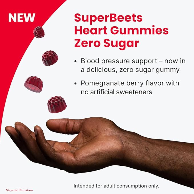 Beet Root Gummies with CoQ10 &amp Vitamin B12 – Vegan Non-GMO Gluten-Free Fruit Supplement for Daily Plant-Based Nutrition