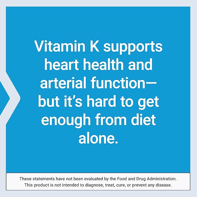Life Extension Super K Vitamin K Supplement 2000 Mcg Vitamin K and 1180 Mcg Vitamin K2 Heart Health Once-Daily 90 Softgels