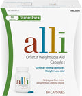 alli Diet Weight Loss Supplement Pills Orlistat 60mg Capsules Starter Pack Non prescription weight loss aid 60 count(Pack of 1)