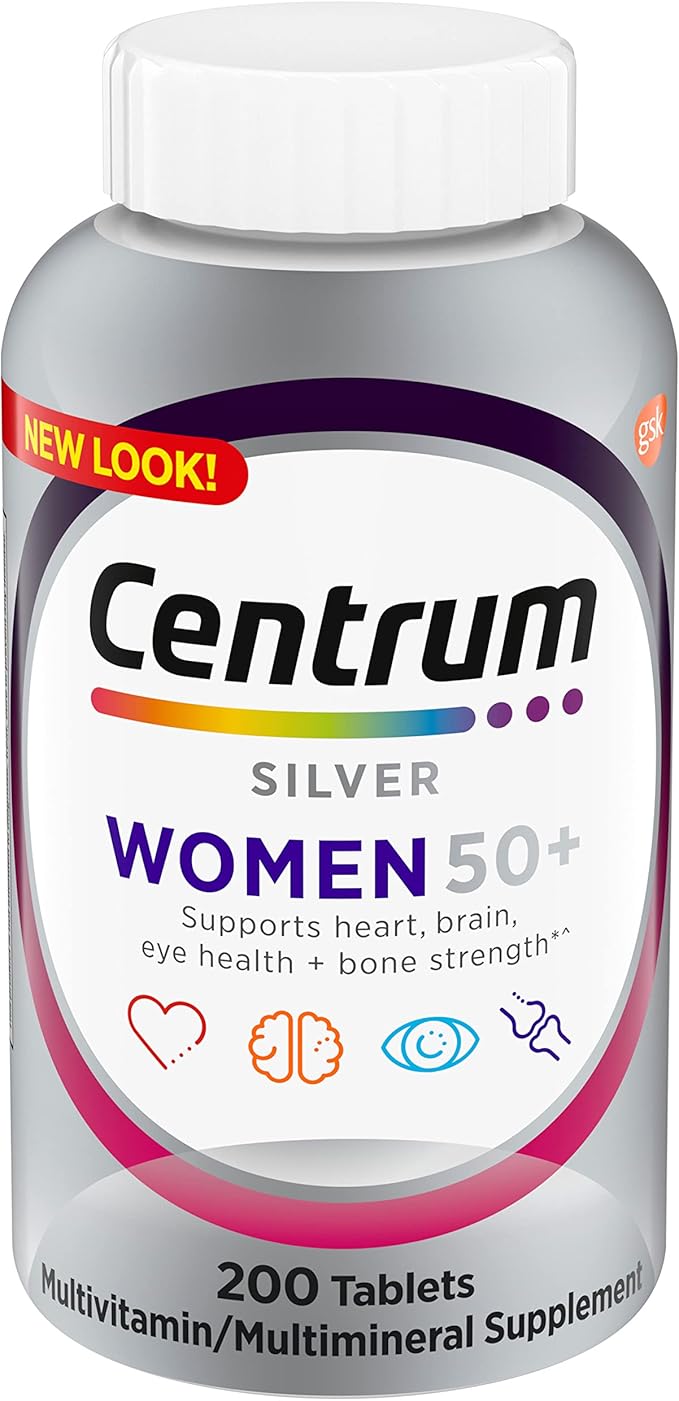 Ensure Max Protein Nutrition Shake with 30g Protein &amp Centrum Silver Women's Multivitamin for Women 50 Plus with Vitamin D3 200 Ct