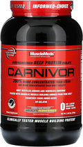 MuscleMeds Carnivor Beef Protein Isolate Powder 23 Grams Protein 0 Fat 0 Sugar 0 Cholesterol Lactose Free Chocolate Peanut Butter 2.2 Pound 28 Servings