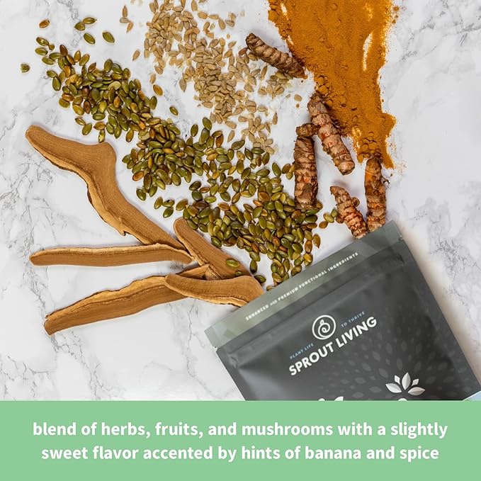 Sprout Living Epic Protein Plant Based Protein &amp Superfoods Powder Real Sport | 24 Grams Organic Protein Powder Recovery Vegan Non Dairy Non-GMO Gluten Free Low Sugar (1 Pound 12 Serving