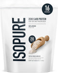 Isopure Zero Carb 100% Pure Whey Isolate Protein Powder Gluten Free with Vitamins Unflavored 25g Protein Per Serving 1 Lb 16 Servings (Packaging May Vary)