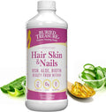 Buried Treasure Hair Skin and Nails with MSM Biotin Aloe Vera plus Vitamins and Minerals in a High Potency Liquid Whole Food Complex for Fuller Hair Stronger Nails and Clearer Skin 16 oz
