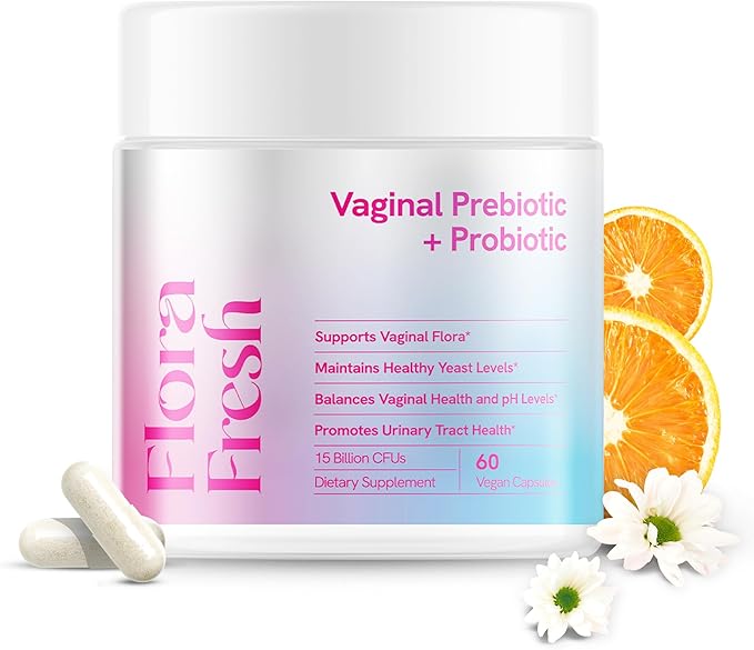 Vaginal Probiotics for Women Vaginigal Health Prebiotic + Probiotic 15 Billion CFUs 60 Capsules - Clinically Tested for UTI Prevention pH Balance &amp Vaginal Flora Wellness