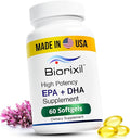 Vegan Omega-3 Fish Oil Alternative from Algae Oil - High Potency EPA &amp DHA Supplement - Easy to Swallow Small Soft Gel Capsules