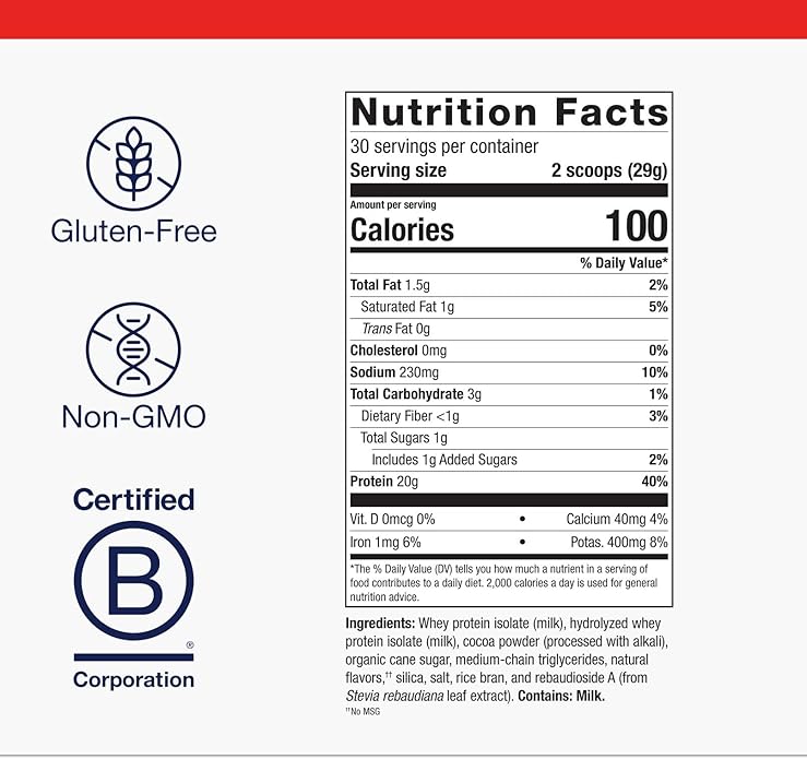 Metagenics Perfect Protein - Cross-Flow Micro-Filtered Whey Isolate &amp Hydrolyzed Whey - 20g Protein per Serving - Supports Muscle Recovery Energy &amp Metabolism - 30 Servings