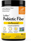 Sandhu's Prebiotic Fiber Supplement Powder –30 Servings- SunFiber® –Low FODMAP Unflavored Supplement for Digestive &amp Colon Health –- Gluten Free Powder – Supports Gut Health in Men &amp Women