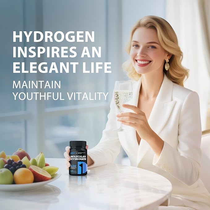 Hydrogen Water Tablets 240 Tablets Fast-Dissolving H2 Molecular Hydrogen with Magnesium Supplements Supports Brain Health Energy and Cognitive Function Non-GMO Gluten-Free &amp Vegan 2Pack