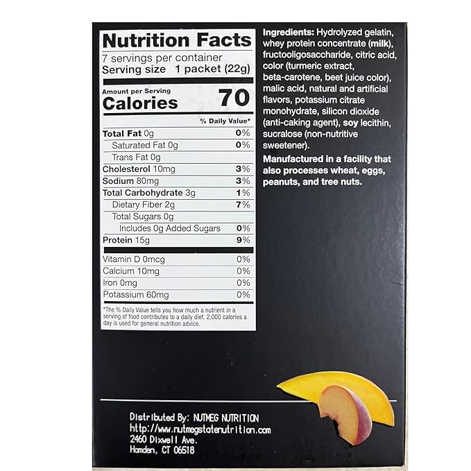 PROTIFIT - High Protein Peach Mango Fruit Drink 3 Pack 15g Protein Low Calorie Sugar Free Ideal Protein Compatible 7 Servings Per Box (3 Pack)