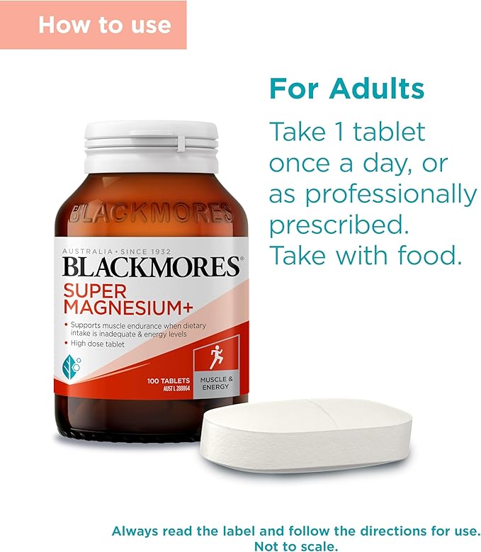 Blackmores Super Magnesium Plus 100 Tablets