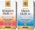 SOLGAR One a Day 50+ Plus Women &amp Mens Bundle: Daily Women's Multi 50+ Whole Body Support 60 Servings + Daily Men's Multi 50+ Whole Body Support 60 Servings