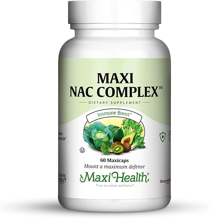 Maxi Health NAC Complex with Molybdenum and Reduced L Gluatathione Capsules 60 Count