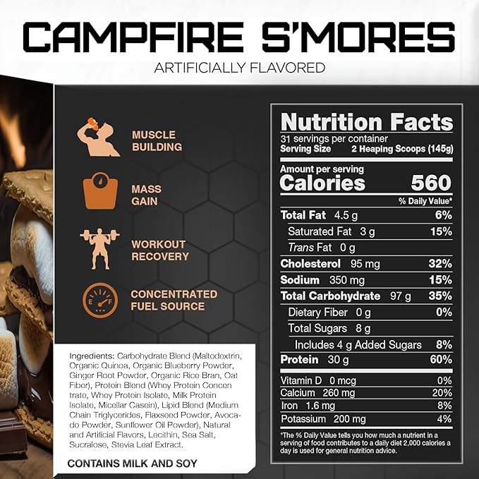 Clean Gainer - Campfire S'Mores 10lb