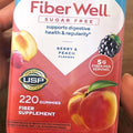 vita_fusions Fiber Well Gummies (220 Count - Value Pack) Sugar Free Daily Fiber Supplement 5g Prebiotic Fiber for Digestive Regularity