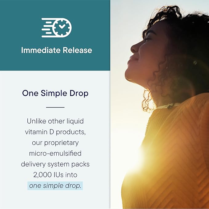 Biotics Research Bio-D-Mulsion Forte Liquid Vitamin D Drops 4000 IU – Vitamin D3 2000iu /Drop for Adults –Best Absorption Strengthens Bones Supports Cardiovascular &amp Immune System -1 fl oz