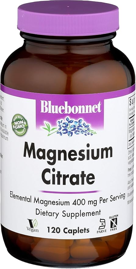 Bluebonnet Nutrition Magnesium Citrate 120 Capsules
