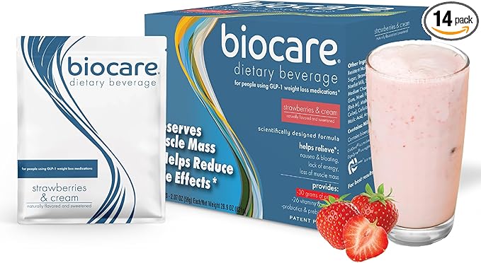Biocare Strawberry Crème Shake 14ct