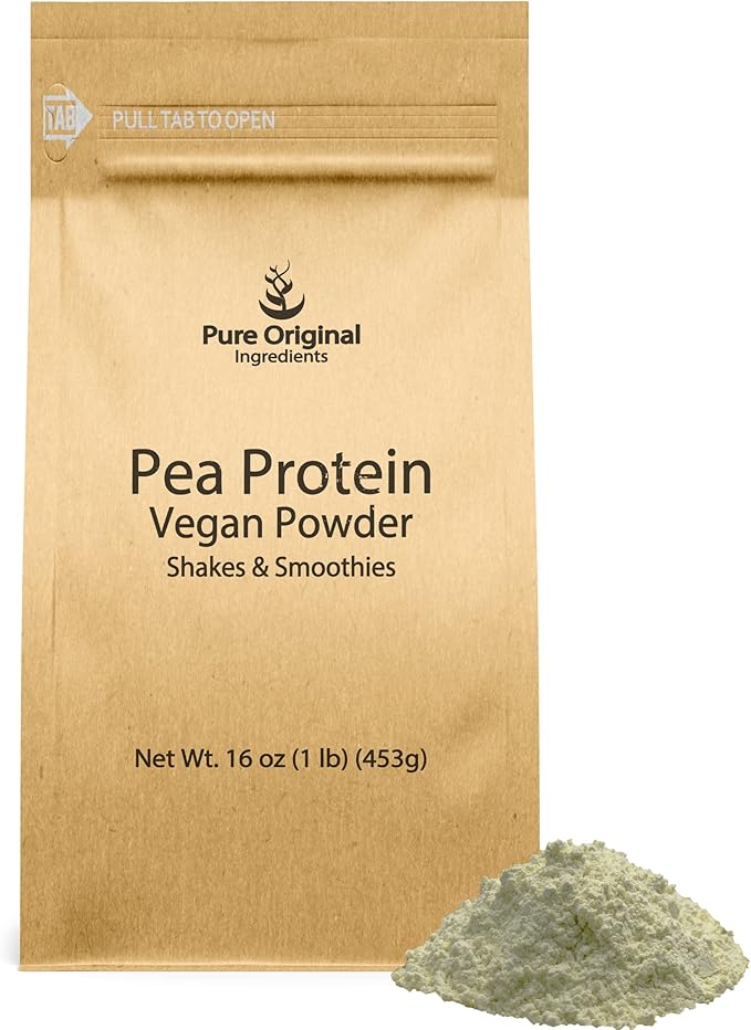 Pure Original Ingredients Pea Protein Powder &amp Methylcellulose Bundle (1lb) Thickeners Food Grade