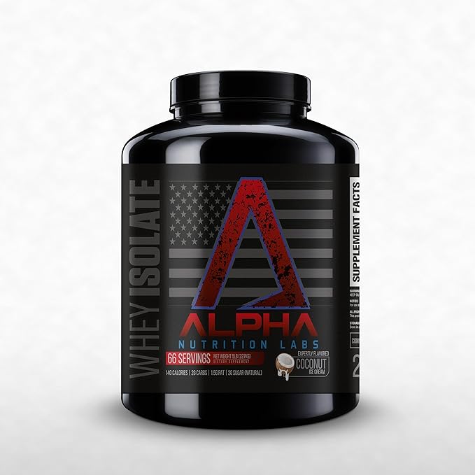Whey Isolate Protein Powder - Coconut Flavor 28g of Protein Protein Source Low Carb Classic Specialty