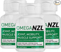 Original Omega-3 Joint Support Supplement Best Natural Muscle Relief Green Lipped Mussel Oil Capsules 180 Softgels No Fishy Aftertaste
