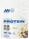 an Performance Whey Protein Hybrid Powder | Whey &amp Milk Isolate | 23g Protein 1g Sugar | Gluten-Free Low Carb Low Fat | Workout Supplement for Men &amp Women | Chocolate | 25 Servings