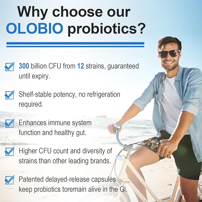 300 Billion CFU Probiotic 12 Strains with 3 Organic Prebiotics Probiotics for Women and Men Daily Supplement for Digestive Immune Gut &amp Bloating Health Shelf Stable Vegan 120 Capsule
