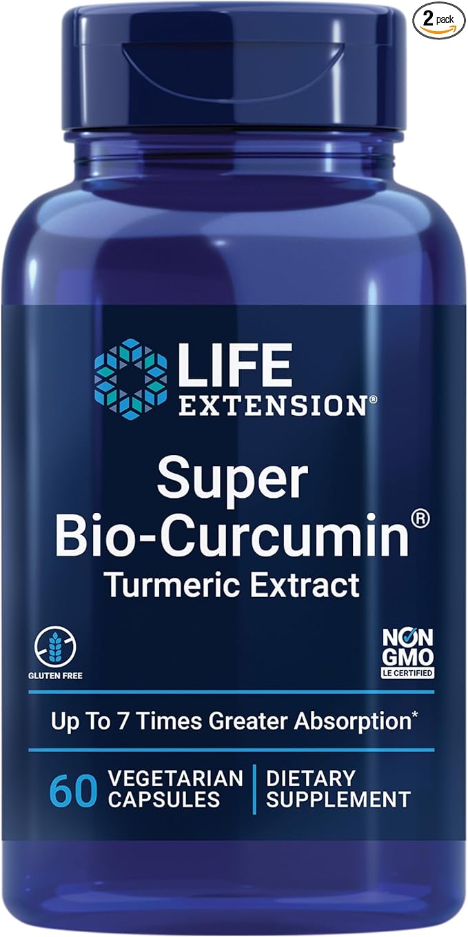 Life Extension Super Omega-3 Fish Oil Sesame &amp Olive Extract with Super Bio-Curcumin Turmeric Extract Capsules - 240 &amp 60 Count