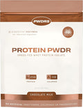 PWDRS Protein Powder | 100% Grass-Fed Whey Protein Isolate | 22g of Protein No Added Sugar | Non-GMO Gluten Free No Sucralose All Natural | 1.25 lbs (Chocolate Milk)