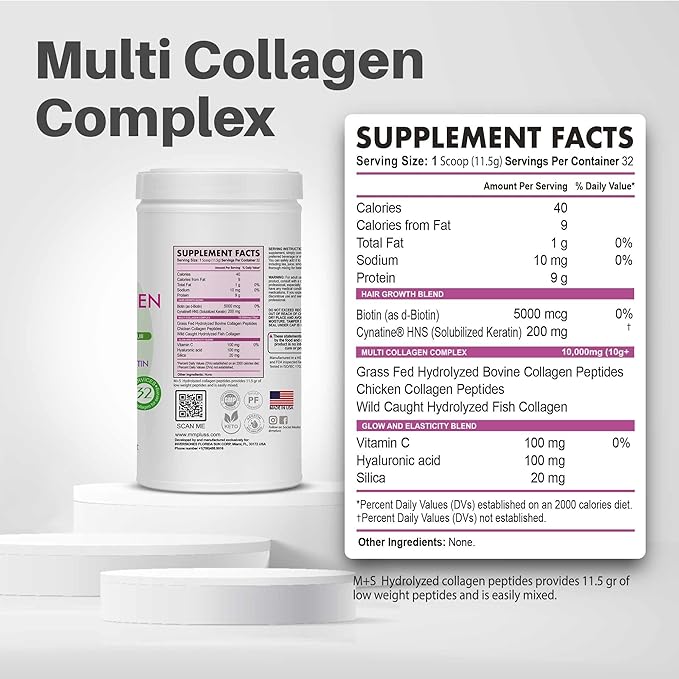 M+S Hydrolyzed Whey Protein Isolate (Chocolate) + Vitamin C + Multi Collagen Complex – Hydrolyzed Collagen peptides