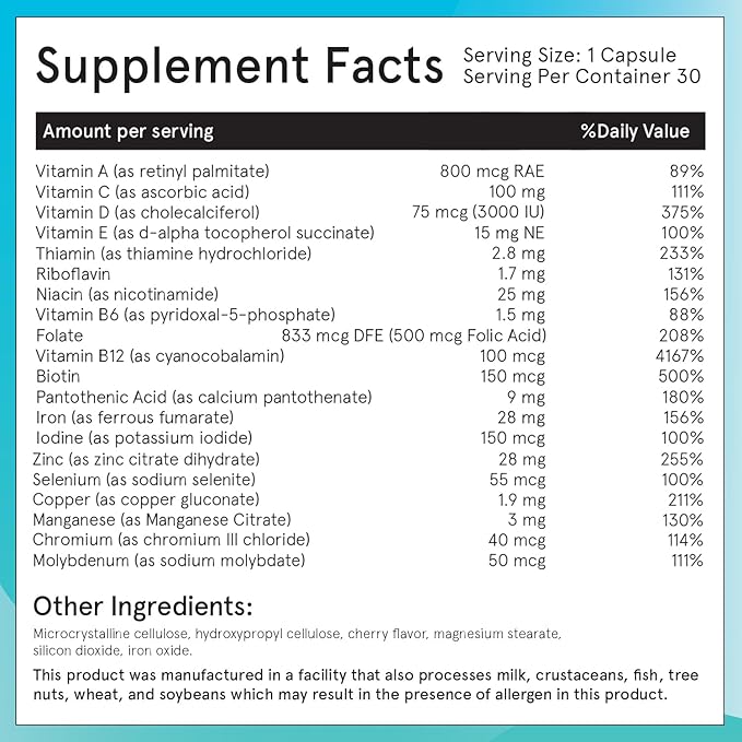 FitForMe Bariatric Multivitamin Tailored for Gastric Sleeve Surgery – One-a-Day Capsule 3-Month Supply 90 Count Easy-to-Swallow WLS Optimum Capsule Scientifically Formulated – for Men &amp Women